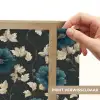 Botanisch - Bloemen - Blauw Light Box met batterij (Wandlamp) middel 907 -USP_websiteprintNL