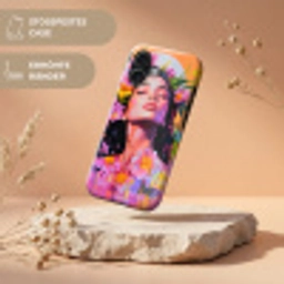 Portret - Bloemenkroon - Vrouw Toughcase MagSafe Apple iPhone 17 klein -USP_RandenV_DE