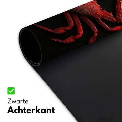 Krab - Rood - Vissen - Schaaldieren Muismat XXL klein -sfeer2