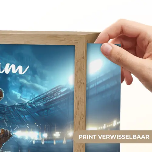 T-Rex - Voetbal - Stadion Light Box met batterij (Wandlamp kind) middel -USP_websiteprintNL