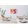 Portret - Vrouw - Abstract - Bloemen Muursticker klein -eettafel