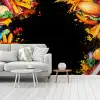 Fastfood - Graffiti - Hamburger - Eten - Modern fotobehang vinyl groot -woonkamer