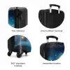 Geel monster op de maan NBS - Handbagage koffer - Kinderen Unisex middel zzzzzzzbolletjes_NL