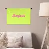 Groen - Roze bonjour - Retro Wandkleed katoen klein -sfeer4