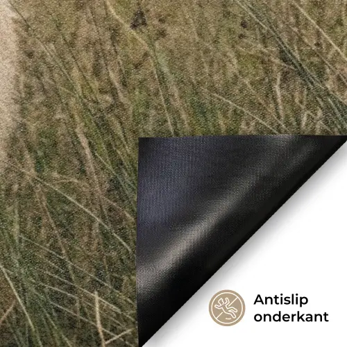 Schotse hooglander - Bergen - Grasveld Deurmat klein -antislip_NL