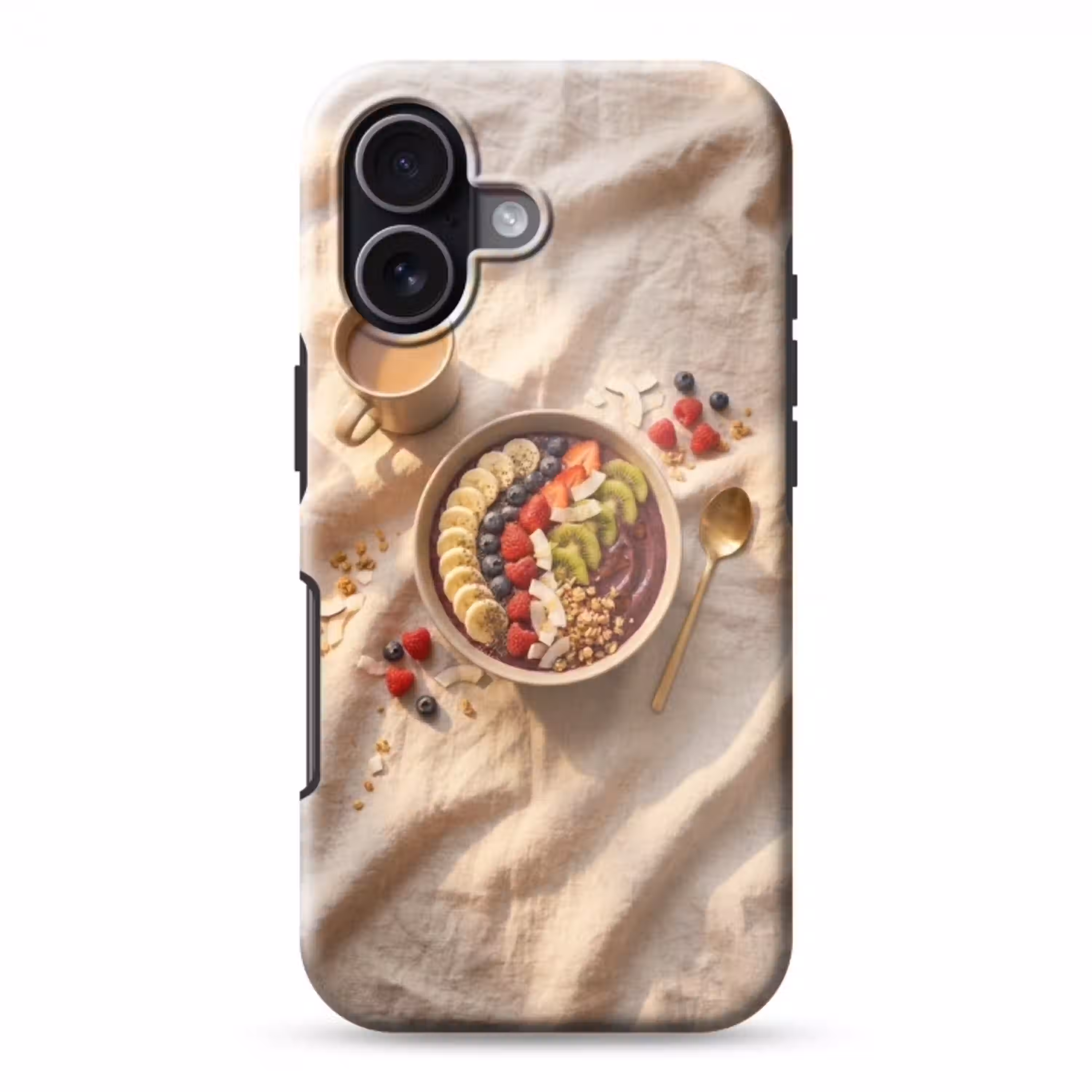 Eten - Ontbijtkom - Fruit - Gezond - Kleurrijk Toughcase MagSafe Apple iPhone 17 klein -3d
