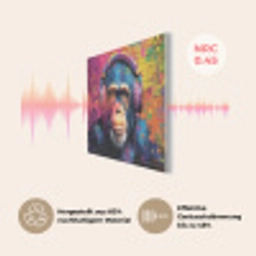 Graffiti - Chimpanzee - Street art - Koptelefoon - Aap PET vilt klein -USP_DE