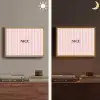 Nice - Strepen - Roze Light Box met batterij (Wandlamp) middel -sfeer3