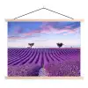Lavendel - Natuur - Paars - Bomen - Bloemen textielposter latten blank klein -3d
