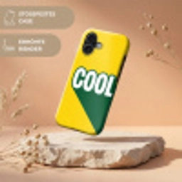 Cool - Geel - Groen Toughcase MagSafe Apple iPhone 17 klein -USP_RandenV_DE