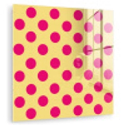 Roze - Stippen - Geel plexiglas 5mm klein 11 -zzzproduct_nieuw