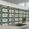 Motief - Tegel - Okergeel keuken achterwand 2 middel 871 -3d_schuin