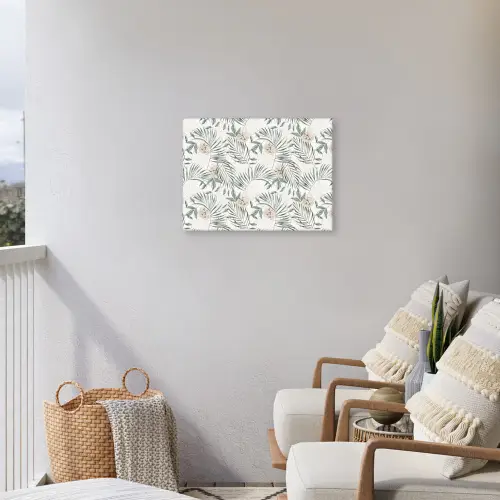 Boho - Jungle - Bloemen - Bladeren Tuinposter op houten frame 2 cm dik klein -sfeer1