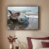 Schelp - Strand - Blauw - Zee Textielframe zwart klein -sfeer1