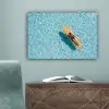 Surfboard - Water - Badpak - Oranje canvas 2cm klein -sfeer4