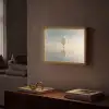Luchtballon - Wolken - Water - Blauw Light Box met batterij (Wandlamp) middel -sfeer1