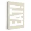 Eten - Decoratie - Beige - Wit KitchenYeah - Keuken - Canvas klein -3d