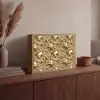 Druppels - Organisch - Goud Light Box met batterij (Wandlamp) middel 907 -sfeer2