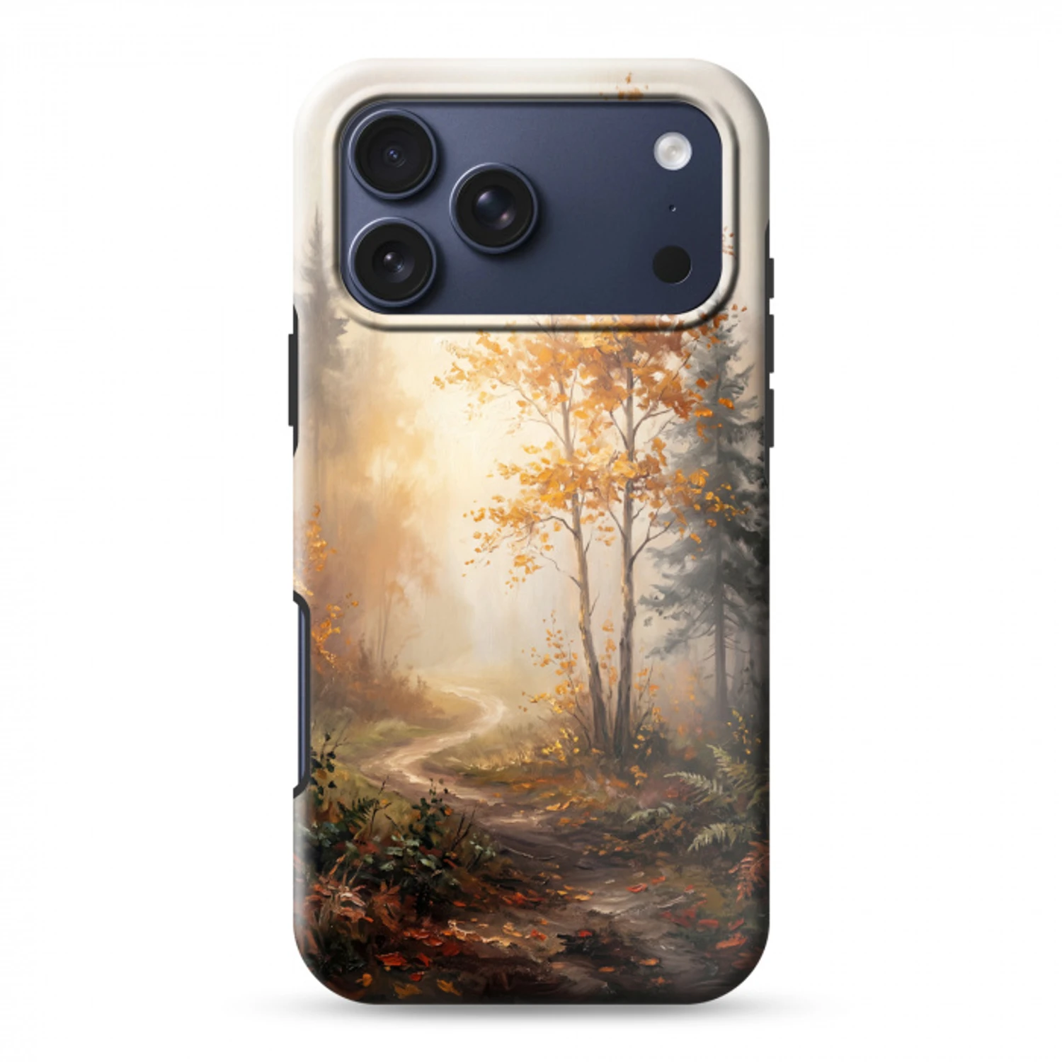Bospad - Herfstbladeren - Natuur - Schilderachtig - Oranje Toughcase MagSafe Apple iPhone 17 Pro Max klein -3d