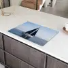 Zeilboot - Zee - Blauw Inductie beschermer vinyl 3mm klein -sfeer8