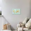 Wereldkaart - Realistisch - Blauw Tuinposter op houten frame 2 cm dik klein -sfeer1