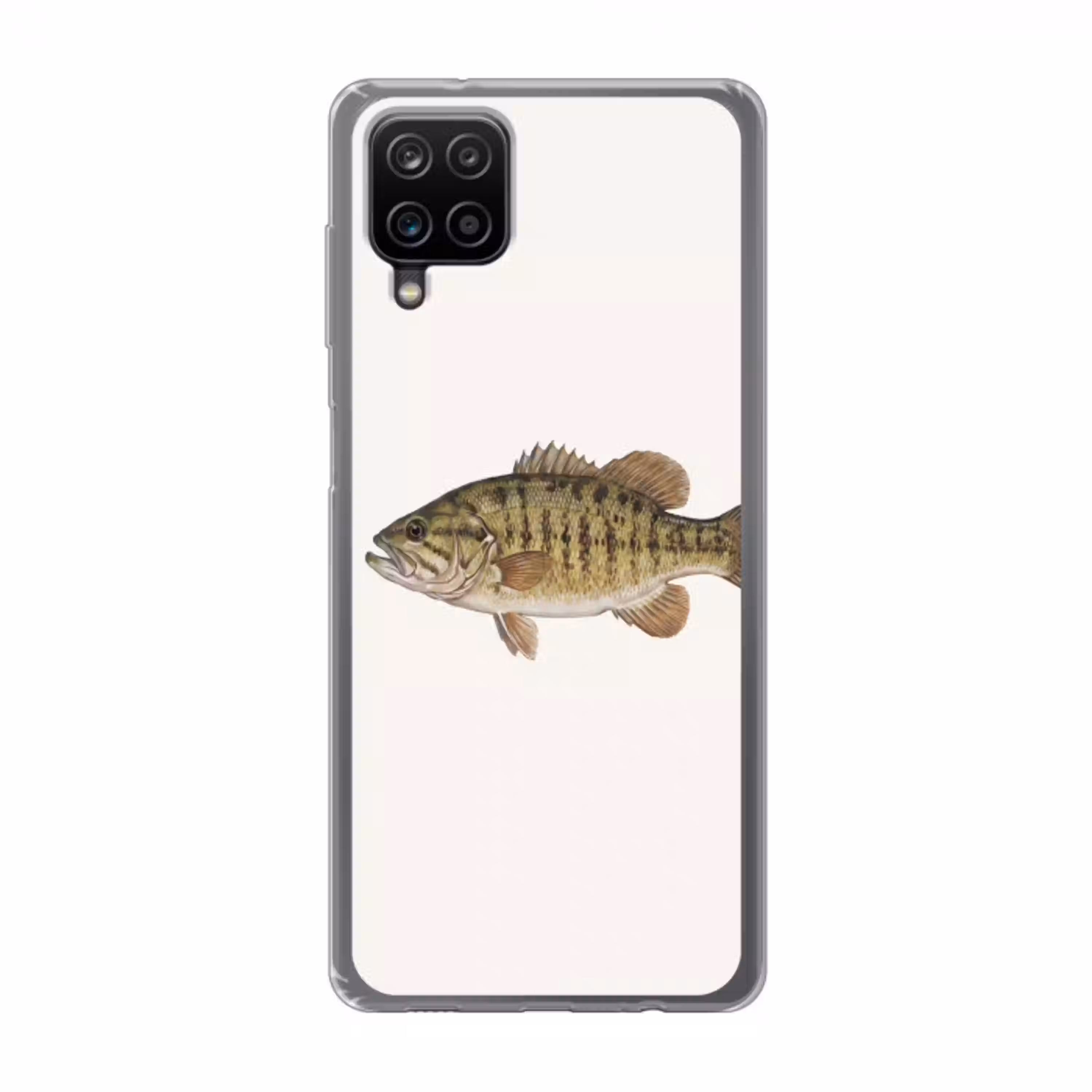 Vissen - Natuur - Vintage Telefoonhoesje Samsung Galaxy A12 klein -3d