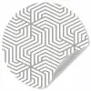 Lijn - Design - Geometrie - Patroon Wandcirkel behangsticker klein 186 -3d