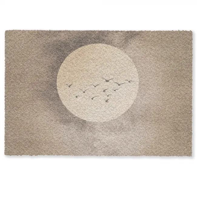 Deurmat - Vogel - Beige - Japandi