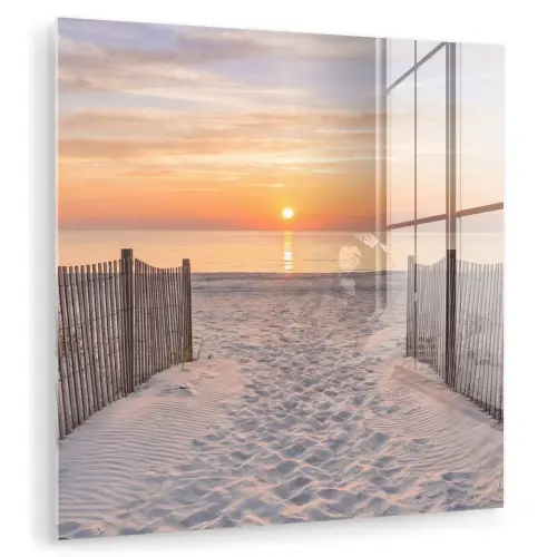 Zonsondergang - Strand - Zand plexiglas 5mm klein -zzzproduct_nieuw