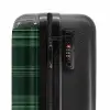 Klassiek geruit patroon in groene tinten NBS - Handbagage koffer - Unisex middel -slot