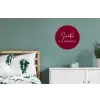 Santa - Wine - Rood - Kerst - Kerstman Wandcirkel aluminium klein -slaapkamer