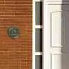 Olijfgroen - Klassiek Naambord Organisch middel -sfeer3