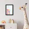 You are art - Kleurrijk - Grafisch fotolijst zwart zonder passe partout klein -usfeer4_kinderkamer