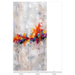 Abstract - Schilderij - Kleurrijk - Dynamisch Behang Vlies klein -USP_banen
