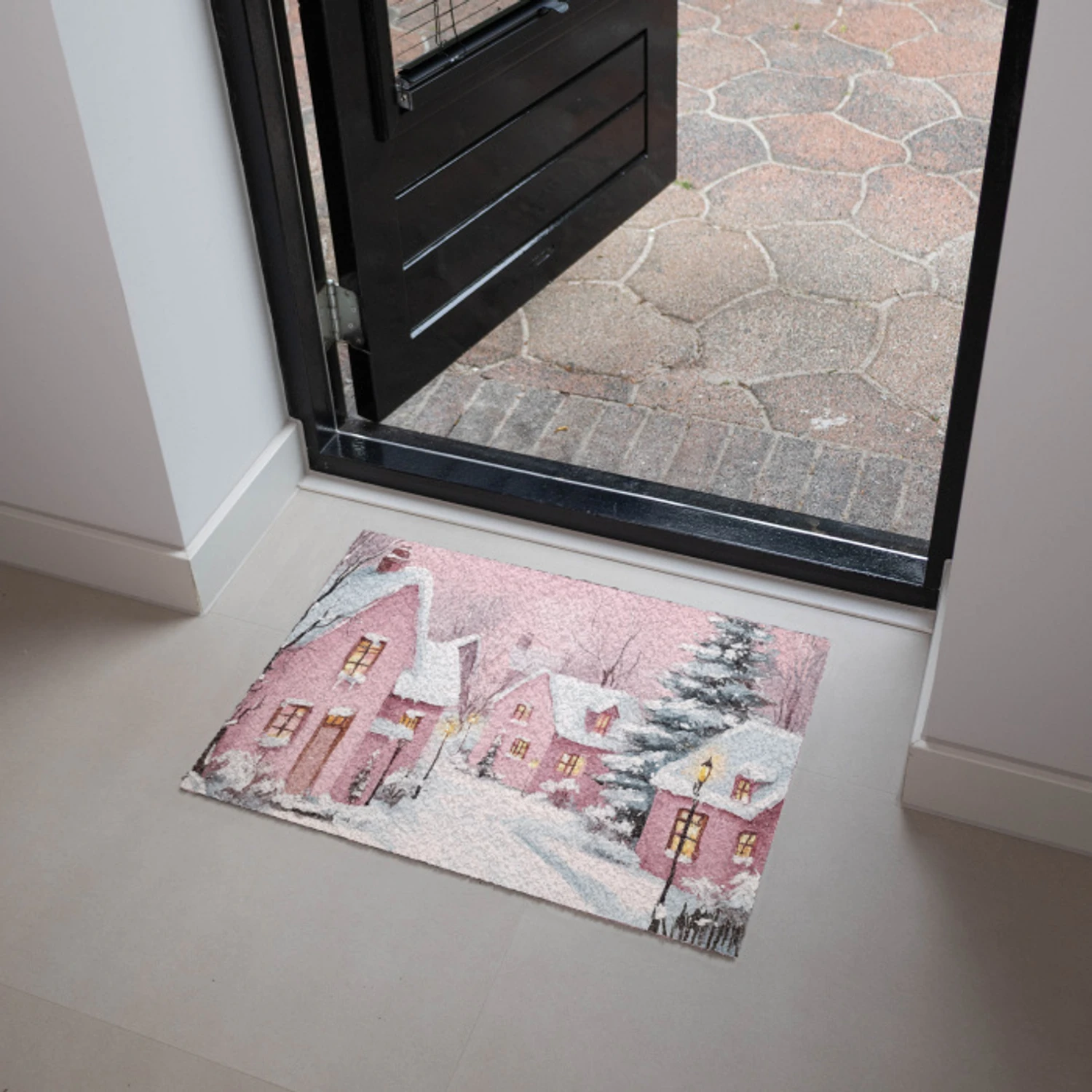 Christmas Deurmat - 2 Stuks - Niet-Slip Vloermat - Binnen