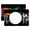 Skyline - Brug - Verlichting - Kleuren Placemat vinyl groot -zzsfeer2_Kitchenyeah-website