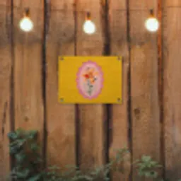 Lelie - Oranje - Lijst - Ovaal tuinposter los doek klein -sfeer1