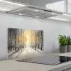 Winter - Abstract - Sneeuw - Natuur - Zon keuken achterwand spatscherm klein -3d_schuin