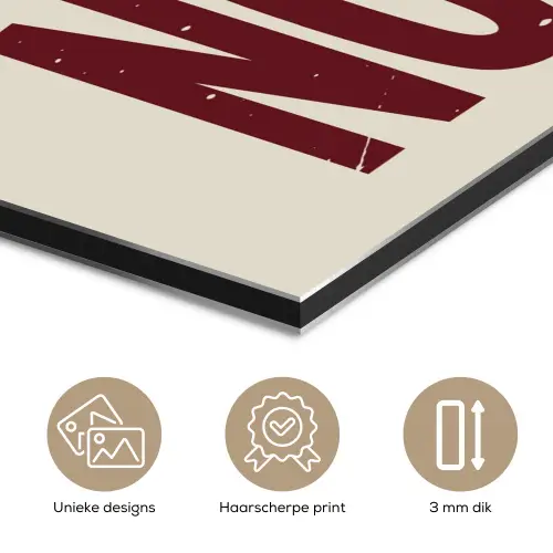 Rood - Vintage - Decoratie - Japandi aluminium wit klein -closeup_NL