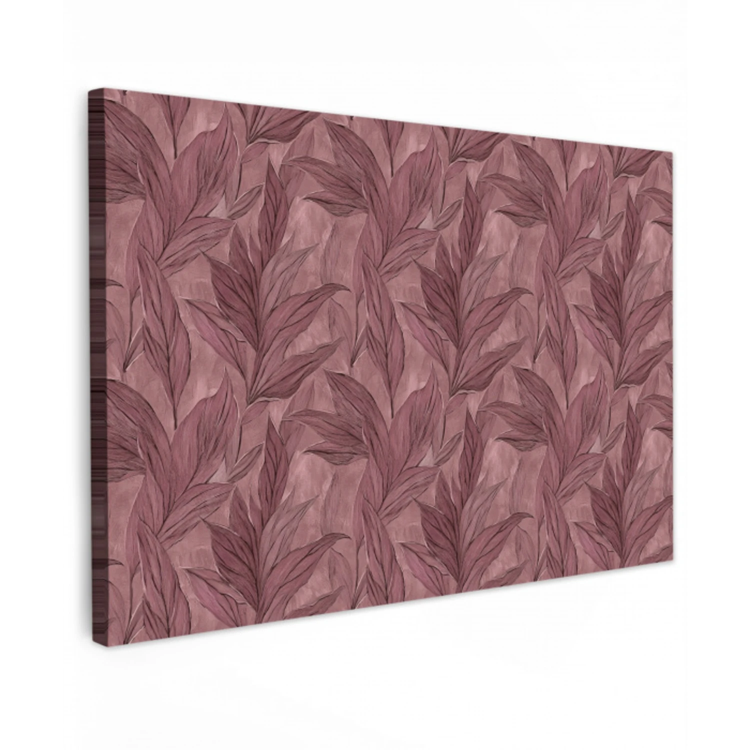 Bladeren - Patroon - Paars canvas 2cm klein 34 -z3d