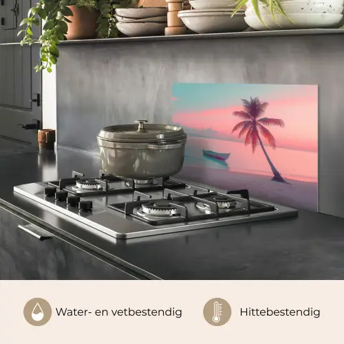 Zee - Boot - Zonsondergang keuken achterwand spatscherm klein -usp_NL