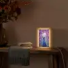 Pauw - Koksmuts - Cool - Paars Light Box met kabel (Tafellamp) klein -sfeer4