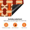 Geometrisch - Retro - Oranje Inductie beschermer vinyl 3mm klein 276 -zzzzzzz-td-onderkant