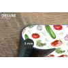 Tomaat - Paprika - Komkommer - Patroon Placemat vinyl groot 368 -closeup