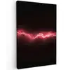 Gaming - Rood - Elektriciteit - Energie  - Lijn Tuinposter op houten frame 2 cm dik middel -3d