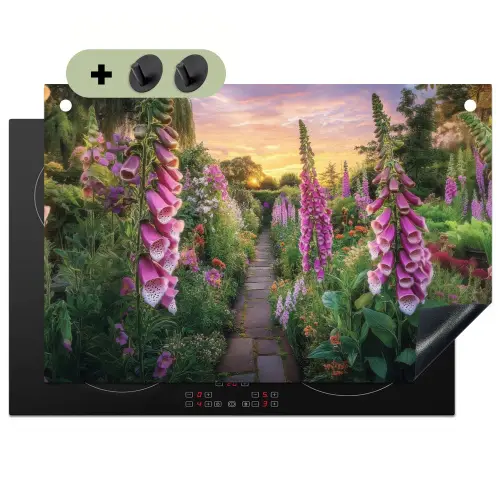 Vingerhoedskruid - Bloemen - Tuin Inductie beschemer met haakjes klein -3d
