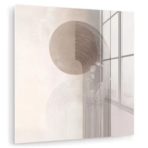 Minimalistisch - Cirkel - Lichtgrijs plexiglas 5mm klein -zzzproduct_nieuw
