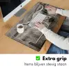 Schotse hooglander - Zwart - Wit - Hout Muismat XXL klein -sfeer3