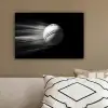 Honkbal - Wit - Vliegt canvas 2cm klein -sfeer3