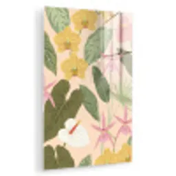 Patroon - Bloemen - Kleurrijk plexiglas 5mm klein -zzzproduct_nieuw